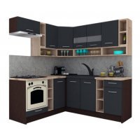 Bucatarie de Colt COSSY NEW 180-200 ST. Wenge / Decor 0164